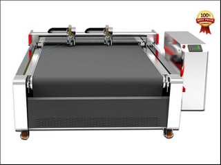 Double Head Fabric Fur Oscillation Knife Cutting Plotter Machine with Auto Feeding System