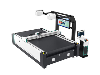 Digital Projection Nesting Camera Visual Shoe Leather Oscillaltion Cutting Plotter Cnc Machine